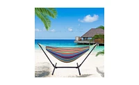 Slickblue Complete Hammock Set Relaxing Outdoor Hanging Bed with Accessories for Comfort