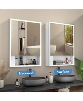 Lalahoo Bathroom Medicine Cabinet with 3