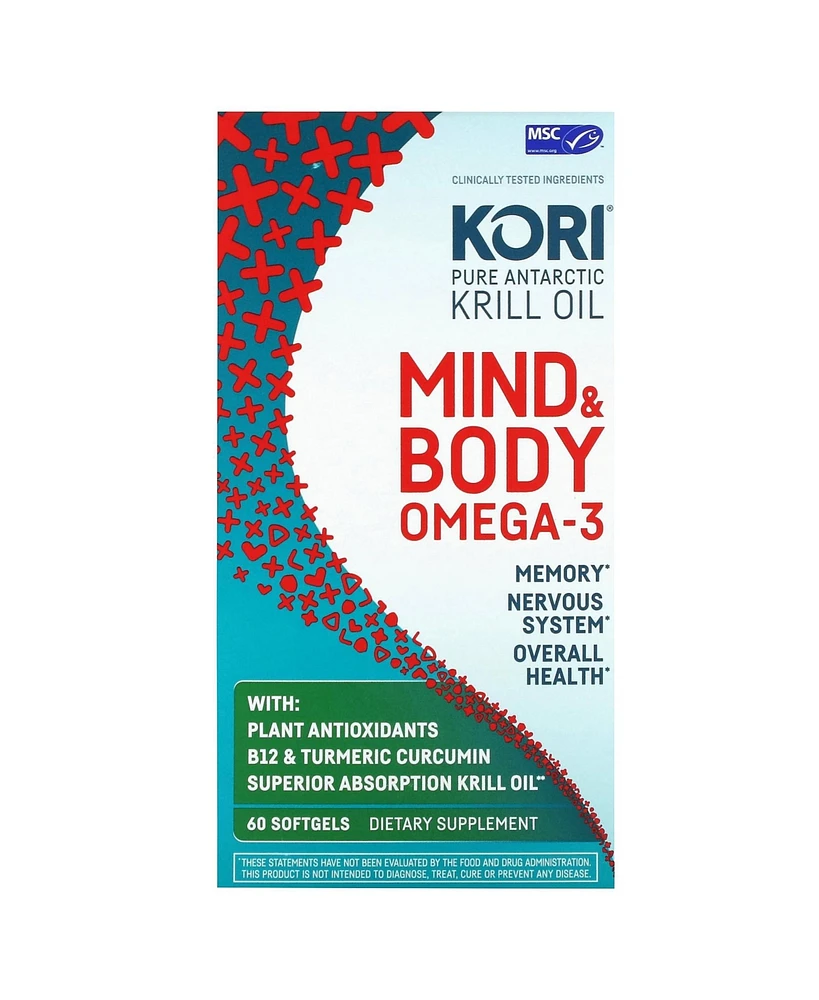 Kori Mind & Body Memory Supplement for Brain | Supports Memory, Attention, Nervous System,