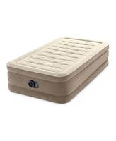 Intex 64427ED Dura-Beam Deluxe Ultra Plush Air Mattress with Built-in Pump, Twin