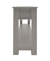 Slickblue Console Table/Sofa Table with Storage Drawers and Bottom Shelf for Entryway Hallway