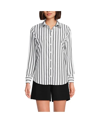 Lands' End Petite No Iron Button Front Shirt