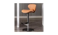 Slickblue Swivel Titanium Stainless Steel Bar Stools for Modern Home or Kitchen