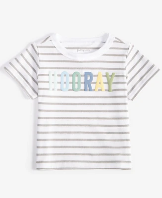 First Impressions Baby Boys Short-Sleeve Hooray Graphic T-Shirt, Created for Macy's