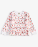 First Impressions Baby Girls Long-Sleeve Butterfly Love Printed Sweatshirt, Created for Macy's