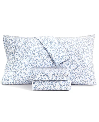 Charter Club 550 Thread Count Printed Cotton 4-Pc. Sheet Set, Full, Exclusively at Macy's