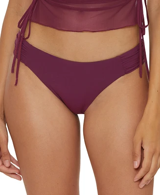 Becca Women's Muse Side-Ruched Bikini Bottoms