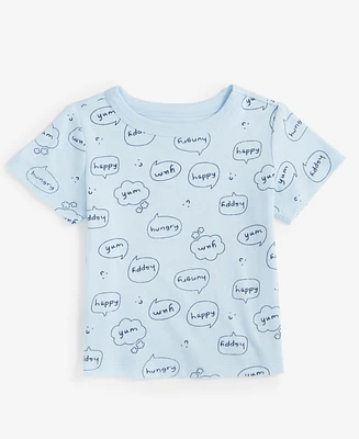 First Impressions Baby Boys Short-Sleeve Word Bubble Printed T-Shirt, Created for Macy's