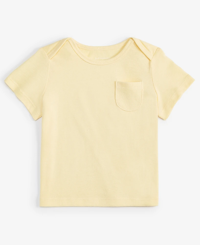 First Impressions Baby Boys Short-Sleeve Solid Lap-Shoulder T-Shirt, Created for Macy's