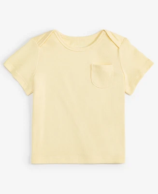 First Impressions Baby Boys Short-Sleeve Solid Lap-Shoulder T-Shirt, Created for Macy's