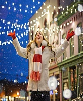 Hofert 300 Clear Mini Icicle Heavy-Duty Commercial Grade Christmas Lights - 18 ft White Wire