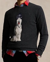 Polo Ralph Lauren Men's Dog-Intarsia Cashmere Sweater