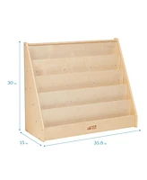 ECR4Kids Single-Sided Book Display, Natural