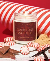 Sweet Water Decor Candy Cane and Cocoa Candle, 9 oz.