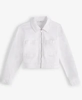 On 34th Women's Denim Cropped Chore Jacket, Exclusively at Macy's