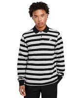 Nike Men's Long-Sleeve Striped Polo Shirt