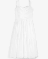 On 34th Women's Cotton Clip-Dot Sleeveless Midi Dress, Created for Macy's