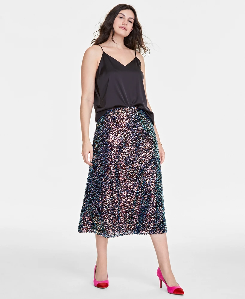 On 34th Women's Multi Sequin Midi Skirt, Created for Macy's