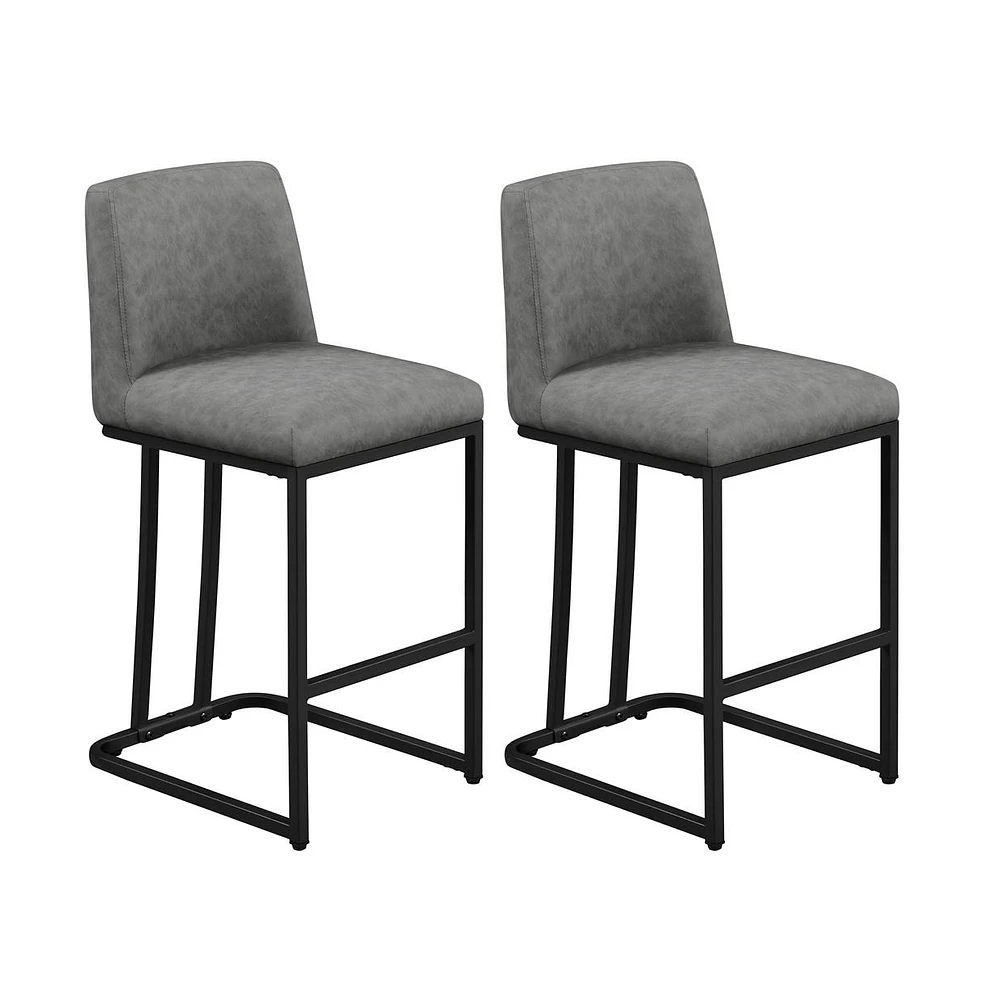 Yaheetech Set of 2 Bar Stools Kitchen Counter Chairs