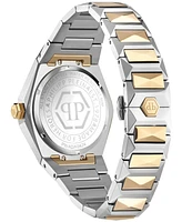 Philipp Plein Women's Skull Spikes Two-Tone Stainless Steel Bracelet Watch 40mm