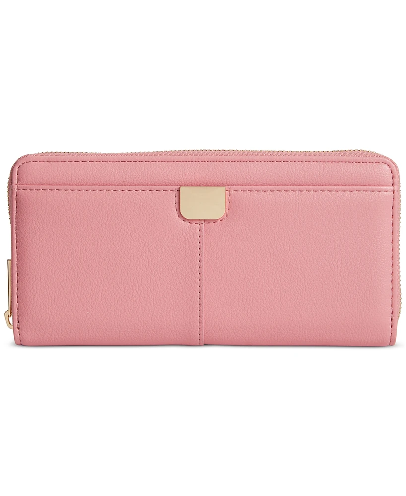 On 34th Angii Zip Around Solid Wallet, Created for Macy's