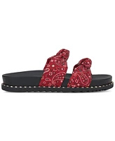 Jessica Simpson Women's Caralyna Rhinestone Knotted Footbed Sandals