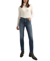 Silver Jeans Co. Women's Elyse Mid-Rise Comfort Fit Straight