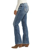 Silver Jeans Co. Women's Elyse Mid Rise Comfort Fit Slim Bootcut