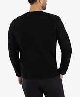 Spring + Mercer Men's Ribbed Crew Neck Sweater