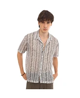 Campus Sutra Men's Reptilia Shirt