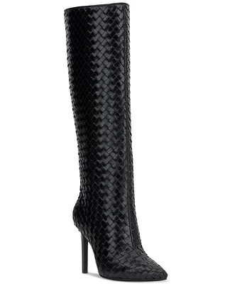 I.n.c. International Concepts Women's Savonia Woven Knee High Boots, Created for Macy's