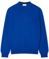 Lacoste Men's Solid Crewneck Sweater