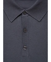 Mango Men's Cotton Knitted Polo Shirt