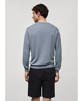 Mango Men's Cotton Fine-Knit Sweater