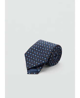 Mango Men's Mulberry Silk Printed Tie