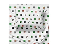 Saturday Park Minecraft Emblematic 100% Organic 2 Pack Cotton Pillowcase