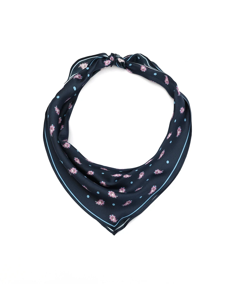 Kate Spade New York Paisley Foulard Silk Diamond Scarf