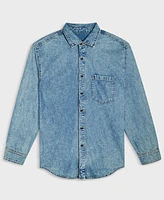 Mode of One Men's Regular-Fit Denim Shirt, Created for Macy's