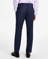 B by Brooks Brothers Men's Pinstriped Wool-Blend Stretch Classic-Fit Suit Pants