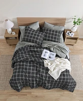 Swift Home Grid Plaid Reversible -Pc. Comforter Set