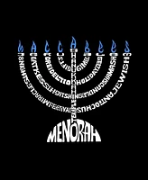 La Pop Art Women's Menorah Word Long Sleeve T-Shirt