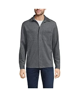 Lands' End Men's Knit Long Sleeve Shirt Jacket