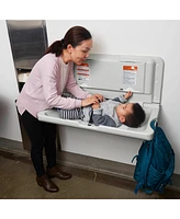 ECR4Kids Toddler Horizontal Diaper Changing Station, White Granite