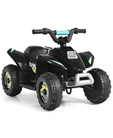 Costway 6V Kids Electric Quad Atv 4 Wheels Ride On Toy Toddlers Forward&Reverse