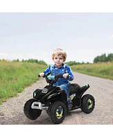 Costway 6V Kids Electric Quad Atv 4 Wheels Ride On Toy Toddlers Forward&Reverse