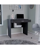 Depot E-Shop Montana Storage Desk, Spacious Stylish with Drawer and Shelf