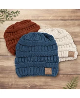 KeaBabies 3pk Warmzy Baby Beanies, 0-36 months Hats, Winter Hat for Newborn, Infant, Toddlers, Boys, Girls
