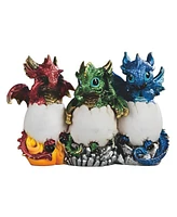 Fc Design 3-pc Set 7.75"W Wise Dragon in Eggs Figurine Decoration Home Decor Perfect Gift for House Warming, Holidays and Birthdays