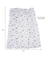 Lambs & Ivy Jungle Adventure 2-Pack Cotton Muslin Newborn Baby Swaddle Blankets