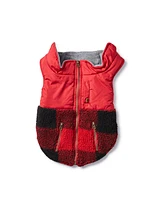 Hotel Doggy Buffalo Check Micro Fleece Lined Vest